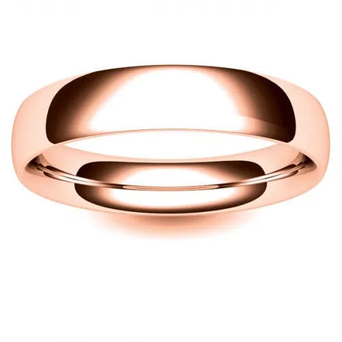 Court Very Heavy -  4mmRose Gold Wedding Ring (TCH4R) 